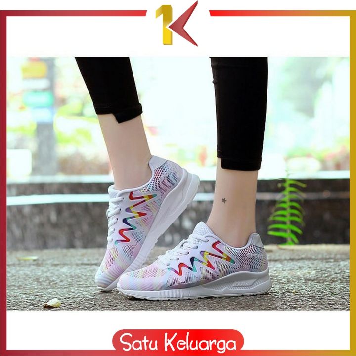 SK-S3 123 Sepatu Sneakers Wanita Sepatu Kets Joging Sport Import