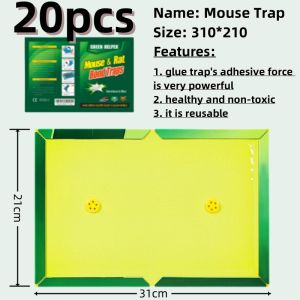 T-ORAS Mouse Rat Mice Sticky Trap Glue Board  Glue Trap Sticky Board Bait Traps  Big Size