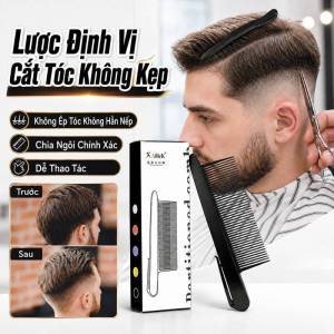 JMY Haircut Comb / Clip Free Positioning Comb / Cutting Guide Comb For Home Beard And Neckline Trim / 1Pc Barber Hair Tool