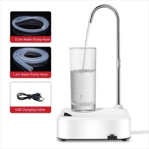 RGFV Universal Automatic Water Dispenser Pump Low Noise USB Charging Portable Water Dispenser Mini with Tube Rechargeable Water Pump for Home