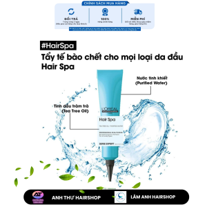 Gel tẩy tế bào chết Loreal Professionel Paris Serie Expert Hair Spa Scalp Scrub sạch gàu bã nhờn 150ml (Chính hãng)