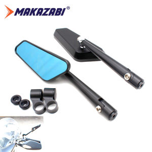 กระจกมองหลังกระจกมองข้างจักรยานยนต์รถจักรยานยนต์อลูมิเนียม CNC สำหรับฮอนด้า R1 R3 R6 FZ6 GSXR600 750 1000 NINJA250 ZX-6R Z800 Z750