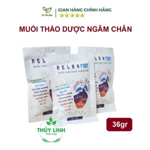 Muối ngâm chân thảo dược THÁI HƯNG - Relax Food giảm đau nhức xương khớp khủ mùi hôi chân giúp ngủ ngon