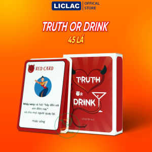 Bộ bài Drinking Game Truth Or Drink dành cho nhóm bạn liên hoan lấy lội Bài Nhậu Uống Bia Rươu