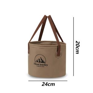Folding Bucket Waterproof Foldable Water Sink Bucket Portable Travel Basin Camping Hiking Fishing Storage Bucket