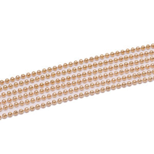 St.kunkka 5-10m/lot 1.2 1.5 2 mm Metal Ball Bead Chains Bulk Gold/Black Link Chains for Diy Necklaces Bracelets Jewelry Making Supplie