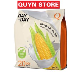 Bột sữa bắp hòa tan TRẦN QUANG day to day Quyn store thùng 7kg bịch 600g