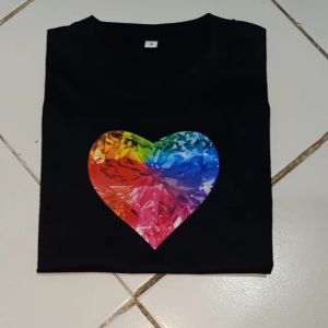 Kaos Anak Perempuan dan Laki Laki Motif Love