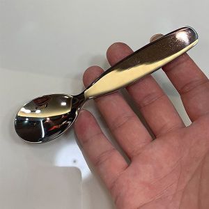 Stainless Steel Childrens Eating Spoon Fork Portable Simple Stainless Steel Childrens Fork Gifts Short Handle Toddler Utensils