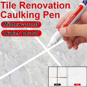 Waterproof Grout Pen Mouldproof Dirt-proof Beautiful Seam Pen Tile Grout Sealant Marker for Bathroom Tiles Floor Seam Repair Tools