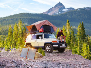 DOKIO 18v แผงโซล่าเซลล์ พับเก็บได้ แผงโซล่าเซล มีความยืดหยุ่น แผง โซ ล่าเซล 200W แผ่นโซล่าร์เซล ชุดไฟเดี่ยวสำหรับแบตเตอรี่ 12V/เรือ /แคมป์ปิ้ง