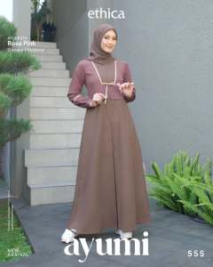 GAMIS/DRESS WANITA AYUMI 555 TERBARU - BY ETHICA