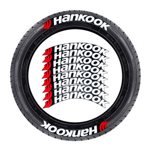 Hankook สติกเกอร์ตัวอักษรยางถาวรสำหรับ Toyota Honda BMW Mercedes Pirelli ยางมิชลินสำหรับรุ่น3D
