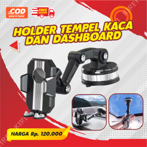 Holder HP Mobil Tempel Dashboard dan Kaca Universal 360 Derajat