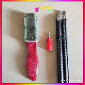 Cukit ban motor congkel ban motor PANJANG 30cm dari besi ulir 13mm paket 3 in1