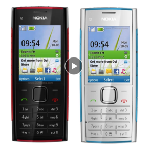 For Nokia X2-00 Unlocked 2G GSM 2.2 Screen 5.0MP Camera Bluetooth FM Radio MP3 MP4 Player X2 Mobile Phone