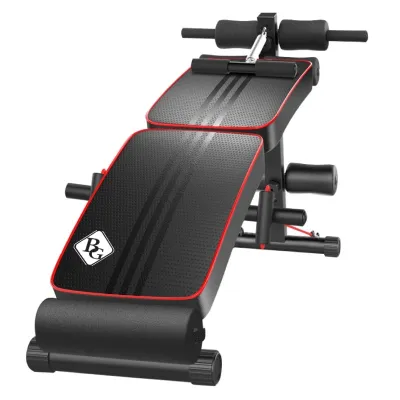 BG Sport Bench Press Sit up Bench Board with Exercise Rope Fitness Model - SU119 and DUMBBELLBENCH