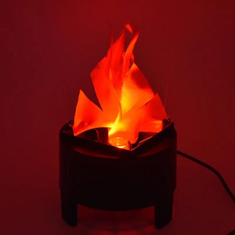 LED Fire Flame Effect Light Artificial Electric Flicker Campfire