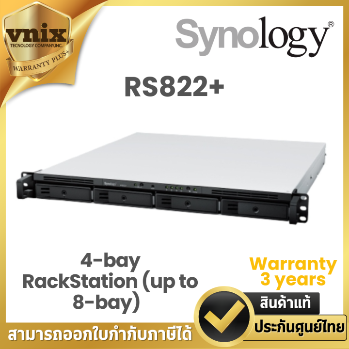Synology RS822+ 4-Bay 2GB RAM, 10GbE, 16TB (4x4TB) Synology Enterprise
