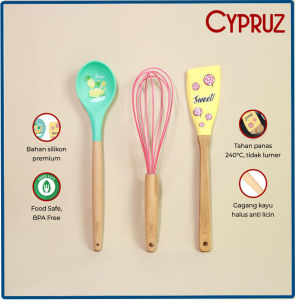 SPATULA CYPRUZ SWEET & SOUR Utensile Silicone Anti Leleh