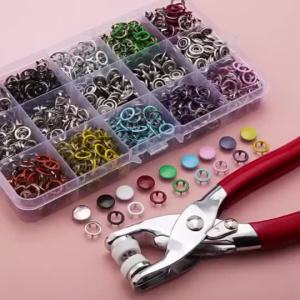 {READY STOCK}{READY STOCK}Snap Button Kit with Pliers – Complete Hand Press Set for Sewing DIY Crafts Clothes & Hats