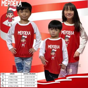 KIMONO ANAK LAGLAN ANAK HUT RI 80 KAOS ANAK ANAK LAKI LAKI DAN PEREMPUAN ATASANA ANAK ANAK KAOS 17 AGUSTUS  KAOS DIRGAHAYU INDONESIA SABLON DIGITAL