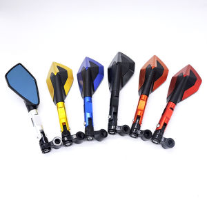 Motorcycle rearview mirror modified pentagonal mirror CNC Reverse assist mirror a new hot-selling product for electric vehicles