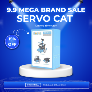 Makeblock Servo Cat Robot 3-in-1 Add-on Pack for mBot | STEM Educational Toys Ages 6+ Kids