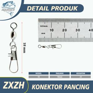 AQUASEA - Konektor Pancing Connector Kili-kili Pancing Rolling Swivel Bahan Snless Steel Fishing Gear ZXZH