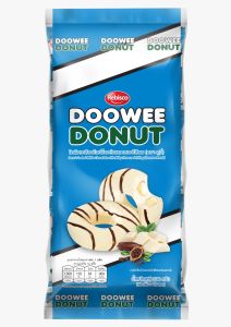 Rebisco Doowee Donut 12x30g - [ White Chocolate With Milk / Chocolate / Strawberry / Chocolate with Orange Felling ]