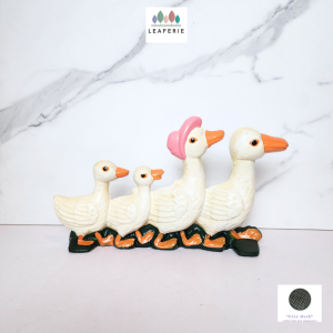 The Leaferie Fabian Cast Iron Duck garden decoration . flowerpots . flower pot