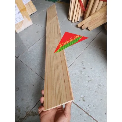 Thanh gỗ thông rộng 10cm x dày 1.5cm x dài 1m5-1m2-1m-80cm đã bào 4 mặt thích hợp trang trí ốp tường decorde