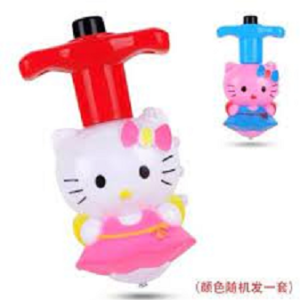 MAINAN EDUKASI ANAK GANGSING PUTAR LAMPU LED KARAKTER KARTUN SUPERHERO SPINNING TOP