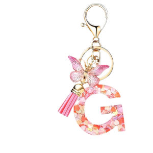 Key Jewelry Resin Gorgeous and Noble Key Decoration Pink Sequins Personality Expression Layered