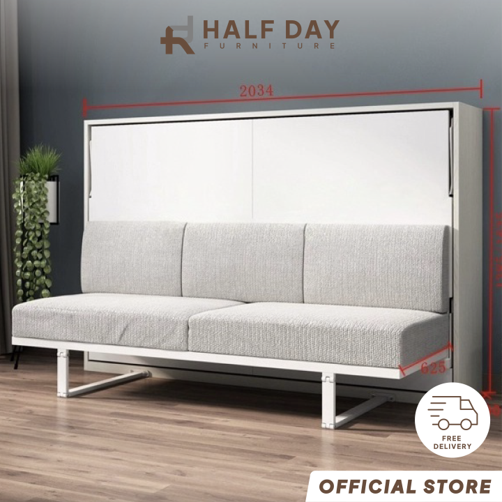Halfday Electric Rollover Wall Bed Invisible Automatic Pull Out