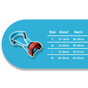 HamshMoc Pet Muzzle Lightweight Nylon Snout Protection Impact Padding Anatomical Design Easy On Off Buckle