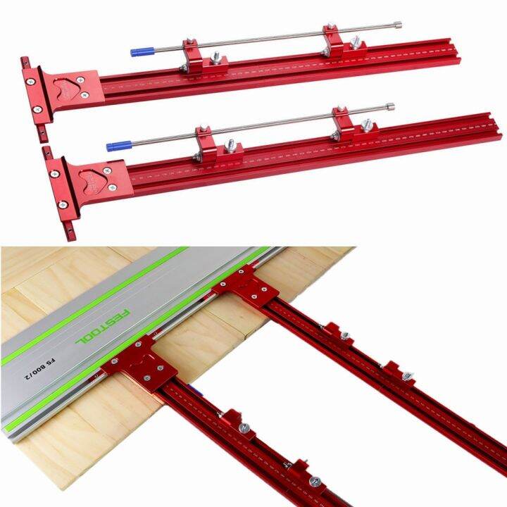 Parallel Rail Guide System Aluminium Alloy Circular Saw Track Set Fixed ...