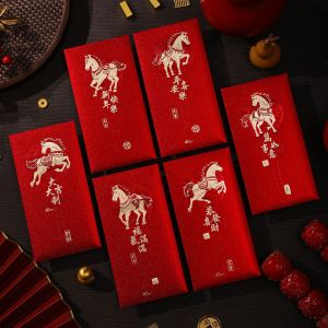 Red Envelope Paper Horse Year Portable Traditional Cultural Characteristics Auspicious Wishes