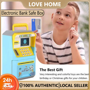 Electronic Bank Safe Box Money Password Boxes For Children Digital Coins Cash Saving Safe Deposit Mini ATM Machine Toy Kids Gift