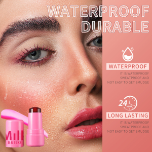 Jelly Blush Stick Milk Monochrome Lipstick Stick For Lips And Cheeks Moisturizing Natural Long Lasting 4 Colors Clear Glossy Lip Gloss