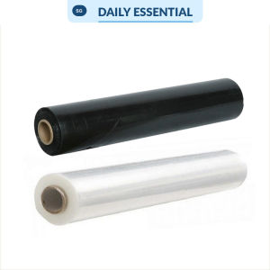 【DAILY ESSENTIAL】 High Quality LLDPE Stretch Film Pallet Wrap Plastic Shrink Wrap 500mm x 2.5kg Furniture House Moving