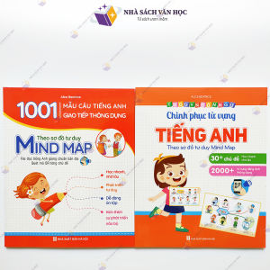 Sách - Combo Mindmap Chinh Phục Từ Vựng Tiếng Anh Theo Sơ Đồ Tư Duy Mind Map - 1001 Mẫu Câu Tiếng Anh Giao Tiếp