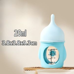 20ML Kitten Nipple Bottle Bite Resistance Silicone Kitten Feeding Bottle with Scale Anti Choking Puppy Milk Feeder