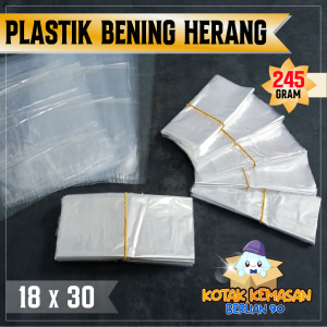 plastik sayur bening herang ukuran 18x30  plastik bawang cabe isi 160