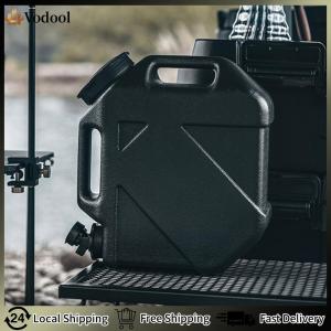 【Vodool】 10L Drinking Water Canister Large Capacity Portable Camping Bucket Water Storage with Detachable Faucet No Leakage for Camping Fishing Picnic