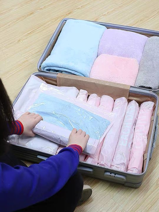 Free Zip bag] Travel /Home Storage Vacuum5PCS /set clothing