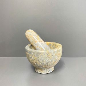 Bộ Chày Cối Đá Tự Nhiên Việt Nam - Chuẩn Chất Lượng Xuất Khẩu Châu Âu - Giã Gia Vị Tiêu Tỏi Thảo Mộc