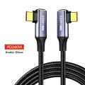 Elough สายชาร์จ PD 240W Type C To Type C,สายชาร์จเร็ว PD คู่กับ USB-C USB-C 1M 2M 3M 0.5M. 