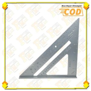 Speed square 7 inch Rafter square Penggaris Penggaris siku Sudut