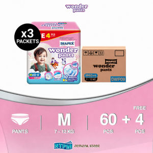 READY STOCK!!! Diapex Wonder Pants Super Jumbo Disposable Baby Diapers Pull Up Pants Bulk Pack (M/L/XL/XXL/XXXL) 1 Box of 3/8 Pack